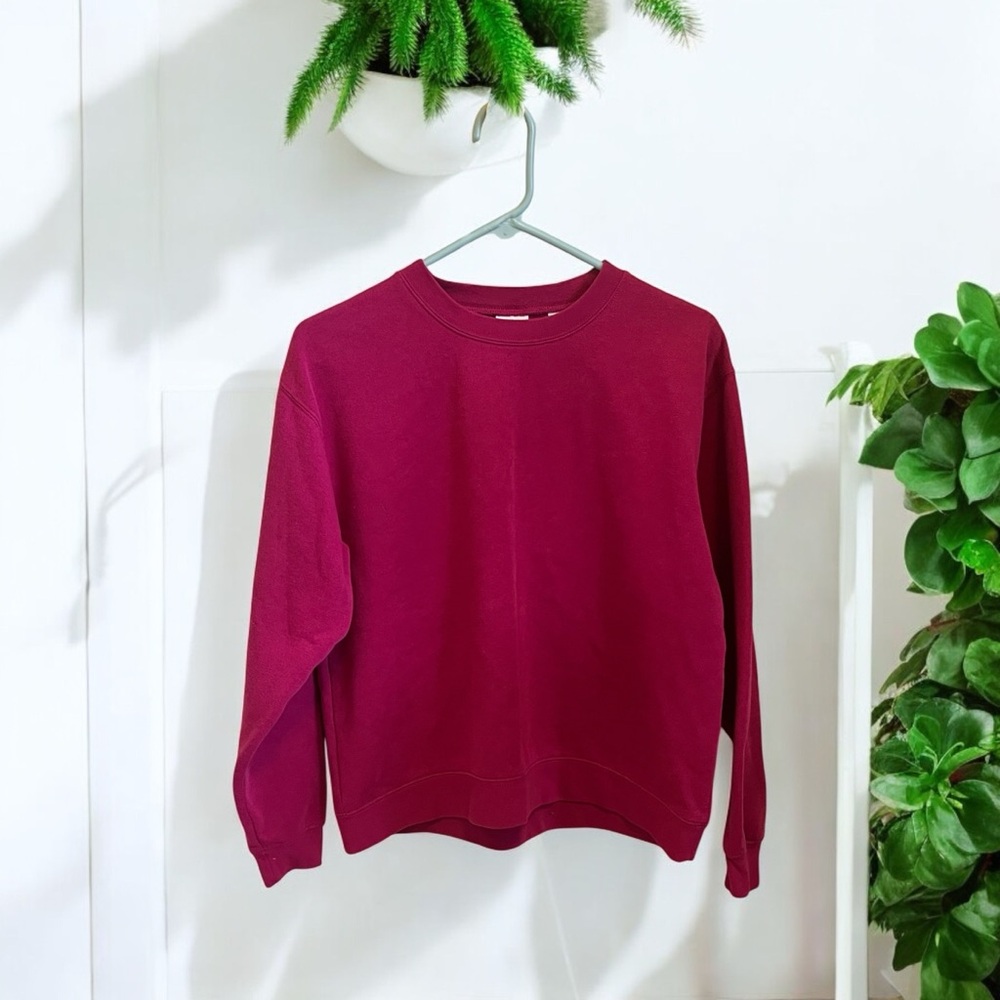 St John’s Bay Active Pink crew neck sweatshirt size M